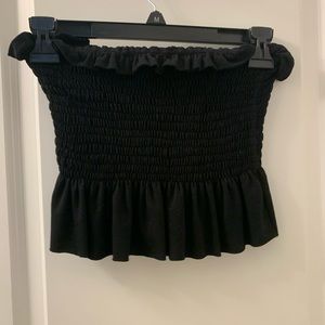 Black stretchy tube top